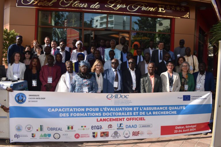 Lancement du projet QADoc à Dakar pour renforcer la qualité de la formation doctorale et de la recherche en Afrique